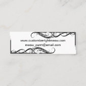 Iris-Schatten-Fee Mini Visitenkarte (Rückseite)