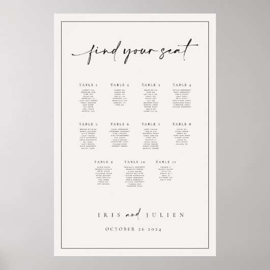 Iris Seekarten-Plakat Poster (Vorne)