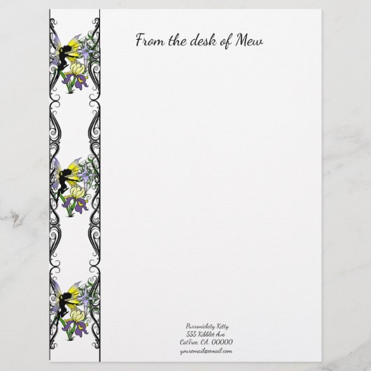 Iris Shadow Fairy Briefbogen (Vorderseite)