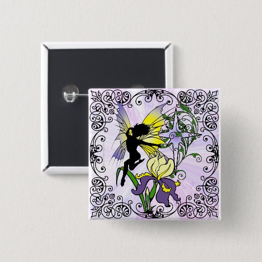 Iris Shadow Fairy Button (Vorne & Hinten)