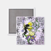 Iris Shadow Fairy Magnet (Vorderseite/Rückseite)