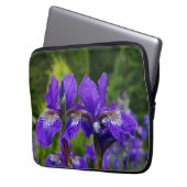 Iris sibirica Blumenfotografie Laptopschutzhülle (Vorderseite Links)
