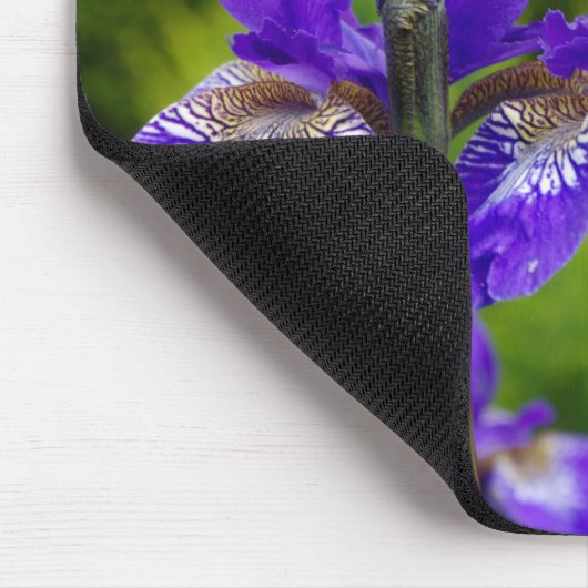 Iris sibirica Blumenfotografie Mousepad (Ecke)
