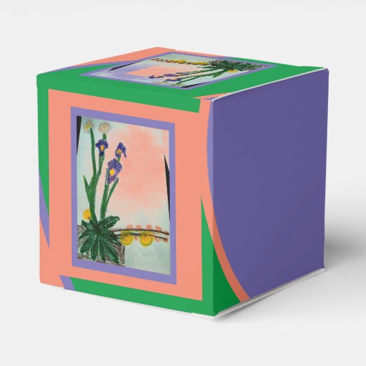 Iris sibirica geschenkschachtel (Rückseite)