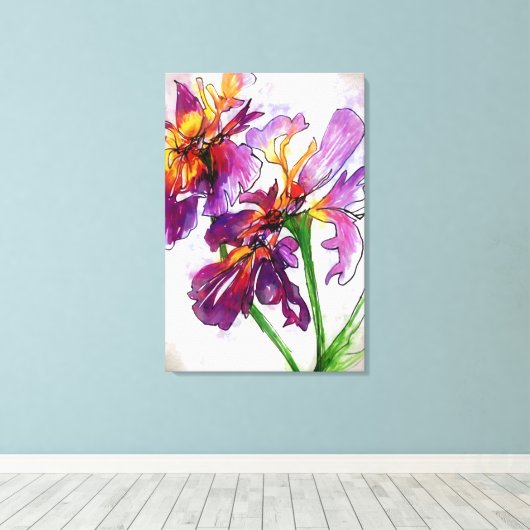 Iris Sie waren hier Leinwanddruck (Insitu (Holzboden))