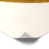 Iris Silhouette Cream auf Tortoiseshell Brown Poster (Ecke)