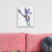 Iris Stretched Canvas Print Leinwanddruck (Insitu (Wohnzimmer))