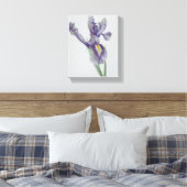 Iris Stretched Canvas Print Leinwanddruck (Insitu (Schlafzimmer))