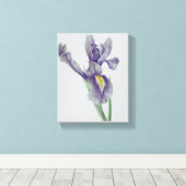Iris Stretched Canvas Print Leinwanddruck (Insitu (Holzboden))