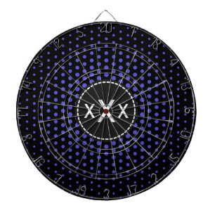 Iris Techno Dots Modernes Monogramm Dartscheibe