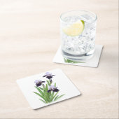 Iris Trio Rechteckiger Pappuntersetzer (Vor Ort)