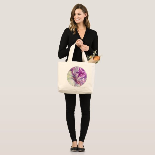 Iris und Affodils Tote Bag Jumbo Stoffbeutel (Vorderseite (Model))