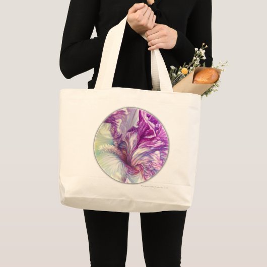 Iris und Affodils Tote Bag Jumbo Stoffbeutel (Vorderseite (Produkt))