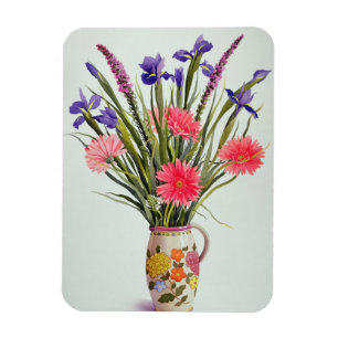 Iris und Berbera in einem niederländischen Krug Magnet