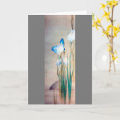 Iris und Carp, Watanabe Seitei Karte (Gelbe Blume)