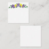 Iris und Daffodische Aquarellfarben Note Card Mitteilungskarte (Vorne/Hinten)