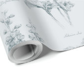 Iris und Delphinium Garden Geschenkpapier (Rolleneckpunkt)