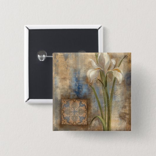 Iris und Fliese Button (Vorne & Hinten)