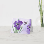 Iris und Hummingbird Danke, Ihre Karte (Rückseite)
