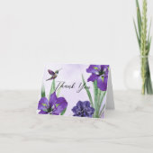 Iris und Hummingbird Danke, Ihre Karte (Vorderseite)