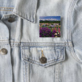 Iris und Lupine Garden und Teton Range, Button (Beispiel)