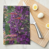 Iris und Lupine Garden und Teton Range, Handtuch (Viertel Falte)