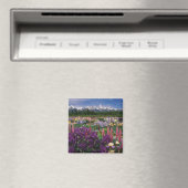 Iris und Lupine Garden und Teton Range, Magnet (In Situ (Geschirrspüler))