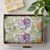 Iris und Rose Blumenmuster Seidenpapier (Geschenk)