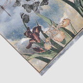 IRIS UND SCHMETTERLINGE im WOLKEN Seidenpapier (Ausschnitt)