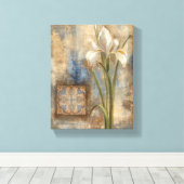 Iris und Tile Leinwanddruck (Insitu (Holzboden))