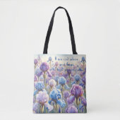 Iris und Zitat Tasche (Vorderseite)