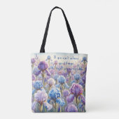 Iris und Zitat Tasche (Rückseite)