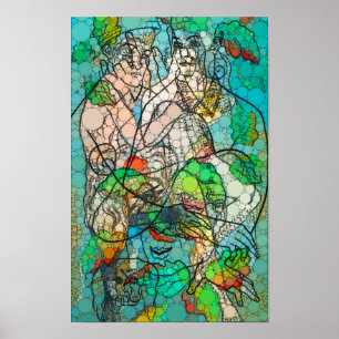 Iris, Unendlichkeit Punkte nach Francis Picabia Poster