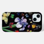 IRIS UNTER DEN FARBEN SCHÜTTERFLIESSEN Schwarze Bl Case-Mate iPhone Hülle (Rückseite (Horizontal))