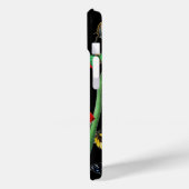 IRIS UNTER DEN FARBEN SCHÜTTERFLIESSEN Schwarze Bl Case-Mate iPhone Hülle (Rückseite / Links)