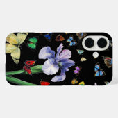 IRIS UNTER DEN FARBEN SCHÜTTERFLIESSEN Schwarze Bl Case-Mate iPhone Hülle (Rückseite (Horizontal))