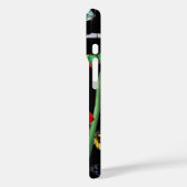 IRIS UNTER DEN FARBEN SCHÜTTERFLIESSEN Schwarze Bl Case-Mate iPhone Hülle (Rückseite / Links)