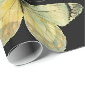 IRIS UNTER DEN FARBEN SCHÜTTERFLIESSEN Schwarze Bl Geschenkpapier (Rolleneckpunkt)