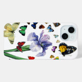 IRIS UNTER DEN FARBSCHÜTTERFLIESSEN Weiße Blüte Case-Mate iPhone Hülle (Rückseite (Horizontal))
