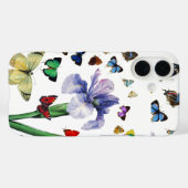 IRIS UNTER DEN FARBSCHÜTTERFLIESSEN Weiße Blüte Case-Mate iPhone Hülle (Rückseite (Horizontal))