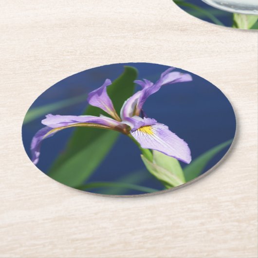 Iris-Untersetzer-Packung mit 6 Runder Pappuntersetzer (Angewinkelt)