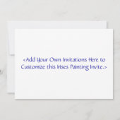 Iris Vase Blume Malerei Einladung (Rückseite)