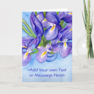 "Iris Vase"-Grafikkarte Karte