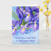 "Iris Vase"-Grafikkarte Karte (Gelbe Blume)