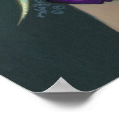 Iris Verzauberung ART PRINT Blume Feenfeder Poster (Ecke)