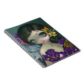 "Iris-Verzauberungs-" Notizbuch Notizblock (Rechte Seite)