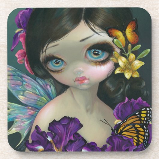 "Iris-Verzauberungs-" Untersetzer (Vorderseite)