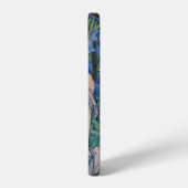 Iris (vier Blume), Alphonse Mucha iPhone Hülle (Linke Seite)