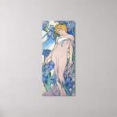 Iris (vier Blume), Alphonse Mucha Leinwanddruck (Vorderseite)