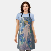 Iris (vier Blume), Alphonse Mucha Schürze (Getragen)